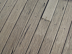 Poorly-Finished Wood Deck