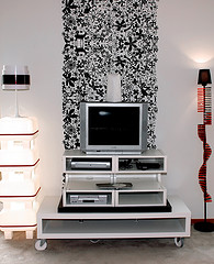 Home entertainment center.